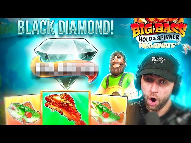 I SPIN IN a BLACK DIAMOND on BIG BASS HOLD & SPINNER!! (Bonus Buys)