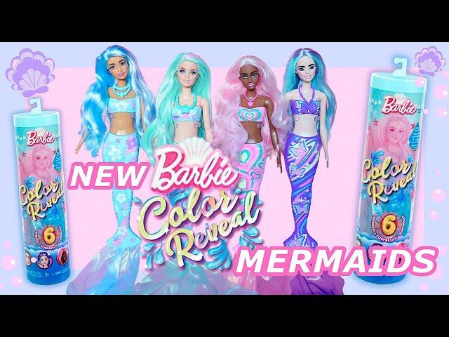 2024 Barbie Color Reveal Mermaids  Unboxing & Review  Relaxation Magic 