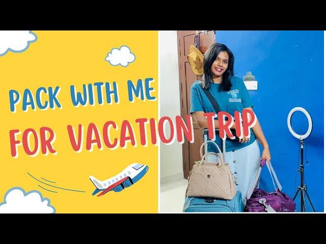 Packing for Vacation trip️|Journey with Beulin|#video #travel #trip #explore