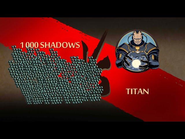 Shadow fight2 1000 Shadows Vs Titan