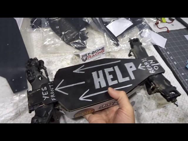 Testing T-Bone Racing Shock Guards and Chassis Skid for Tekno EB410 - Netcruzer RC