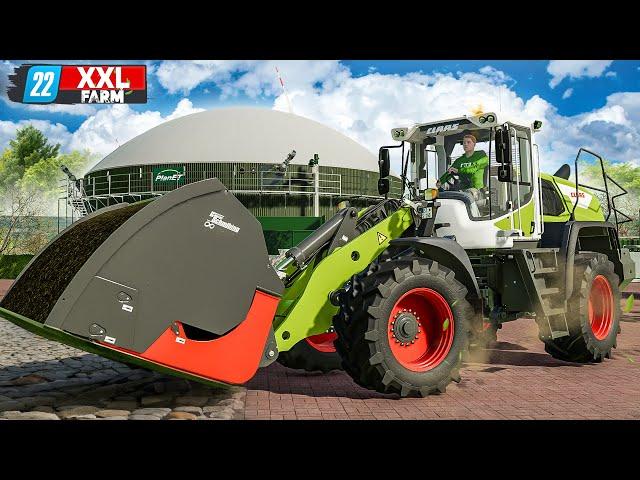 LS22: Hofumbau: Die neue BIOGASANLAGE steht! | XXL Farm 2 #18 | FARMING SIMULATOR 22