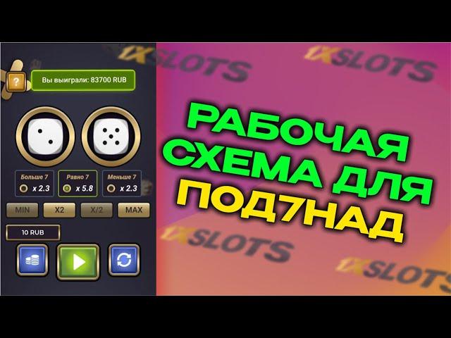 СНОВА UNDER AND OVER 7 РАЗДАЕТ ЗАНОСЫ, РАБОЧАЯ ТАКТИКА UNDER AND OVER 7 1XBET 1XSLOTS 1XGAMES