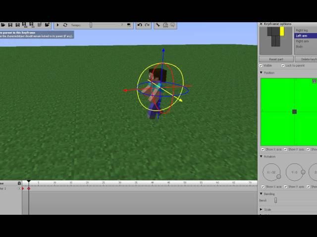 Туториал№1 по Mine-imator анимация ходьбы