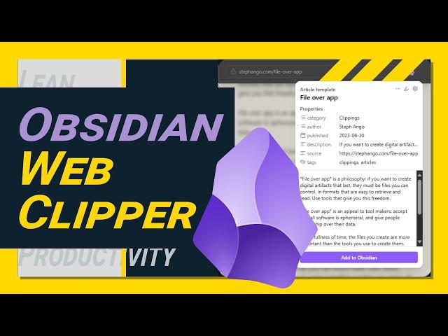 The Obsidian Web Clipper: A Game Changer for Research & Note-Taking