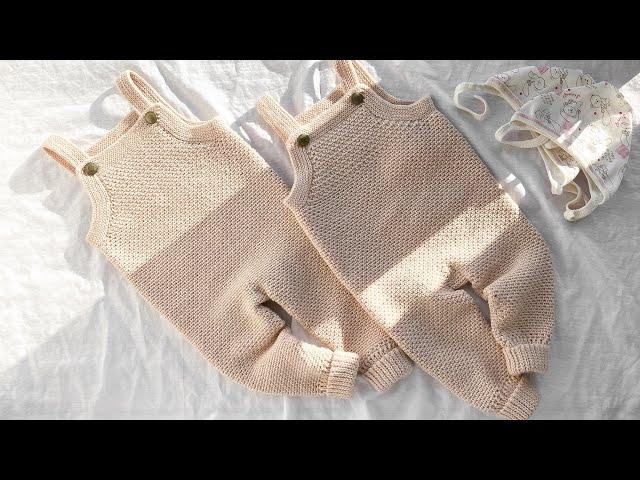 Комбинезон для новорожденного крючком. Мастер-класс / Romper for a newborn. Crochet Pattern Tutorial