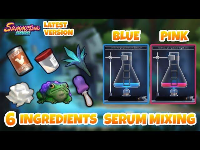 How to find all 6 Serum Ingredients and combine Blue Serum and Pink Serum - Summertime Saga 0.20.16