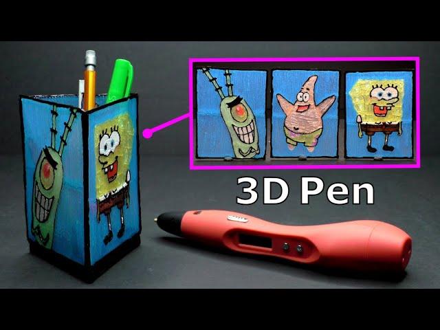 "Stained Glass" PEN HOLDER | Useful 3D Pen | Spongebob