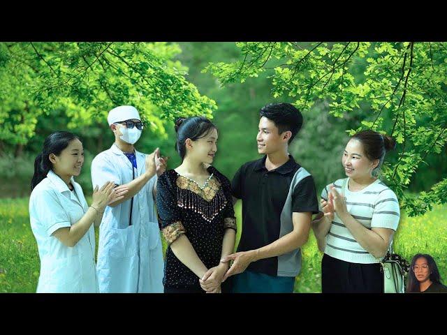 Tears of joy for the kind man: Ly Tieu Nu had found her light again after a successful surgery