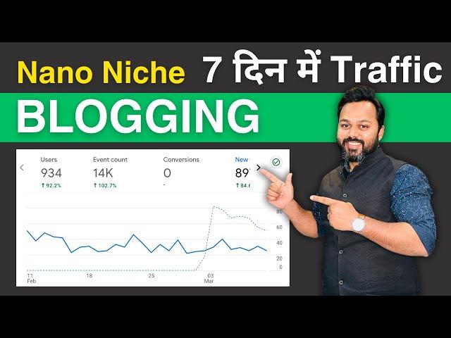 Nano Niche Blogging Kaise Karein | 2024 में ब्लॉग कैसे बनाएं | Nano Niche Blog 2024