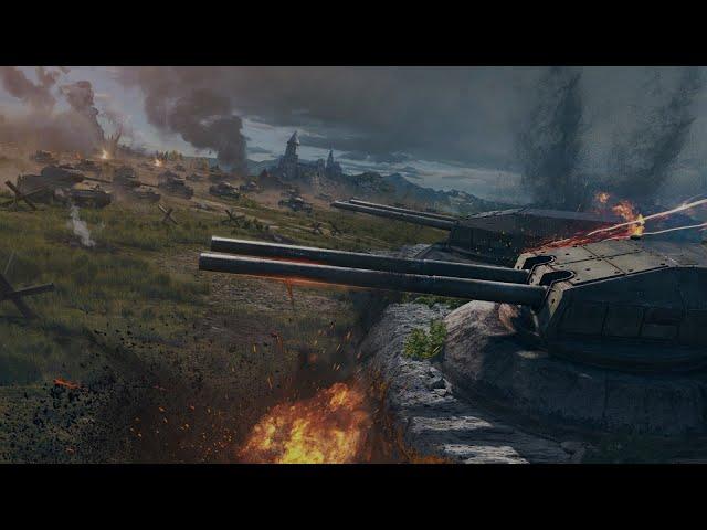 Генерал-майор на фронте ночью | Линия фронта Часть 2 | World of Tanks EU