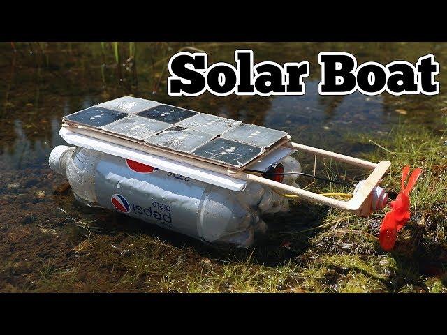 How to Make a Solar Boat with Plastic Bottle and Garden Lights