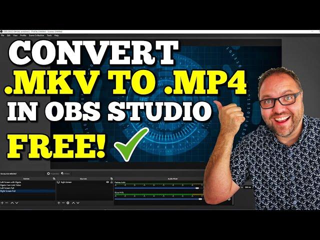 How to Convert MKV to MP4 Free in OBS Studio | Easy!