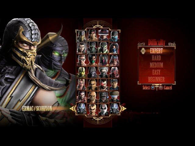 Mortal Kombat 9 - Expert Tag Ladder (Ermac & Scorpion/3 Rounds/No Losses)