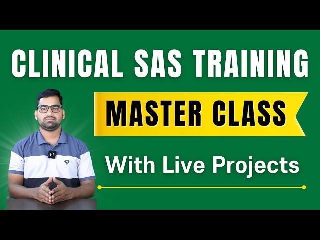 Best Clinical SAS Training  Master Classes Videos