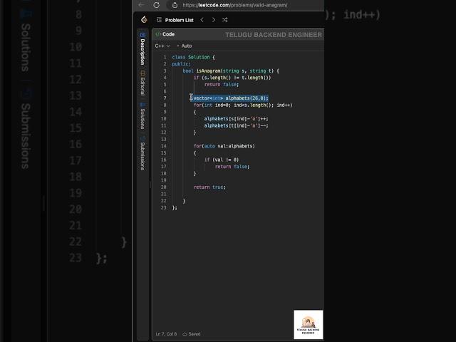 Validate #string is #anagram | #datastructuresandalgorithms #datastructuresintelugu #codingintelugu