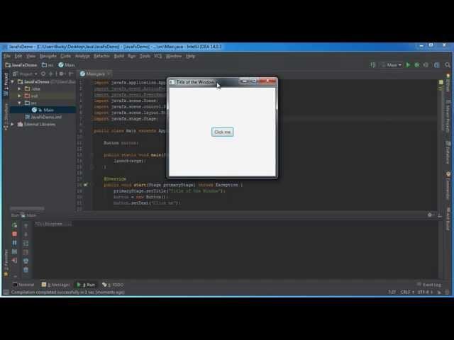 JavaFX Java GUI Tutorial - 1 - Creating a Basic Window