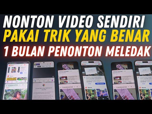 1 Bulan Monet Penonton meledak ‼️Cara Nonton video Sendiri Pakai Trik Yang Benar