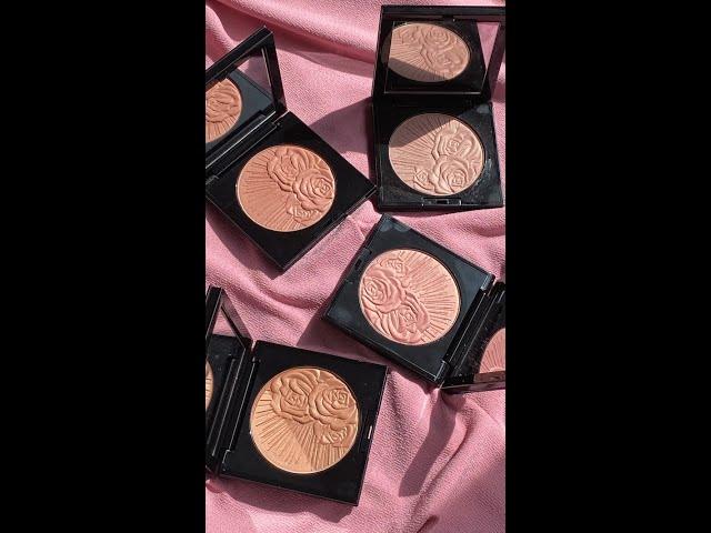 Swatches of Pat McGrath Divine Blushes in Fleurtatious, Nude Venus, Desert Orchid, & Nymphette