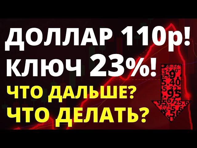 Доллар 110! Ставка 23! Курс доллара. Девальвация. Прогноз доллара. Российская экономика