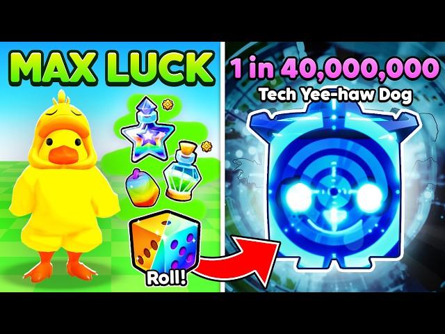 I Got 1,000,000% LUCK and Rolled for 12 Hours in PETS GO! (Pets RNG Sim 99)