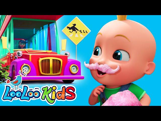 Wheels On The Bus + Baby Shark - S3EP56 Kindergarten Fun  | LooLoo Kids Songs for Kids