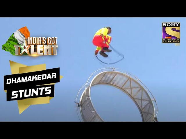 Carlos's Dangerous Stunts Scared The Judges | India's Got Talent Season 6 | Dhamakedar Stunts