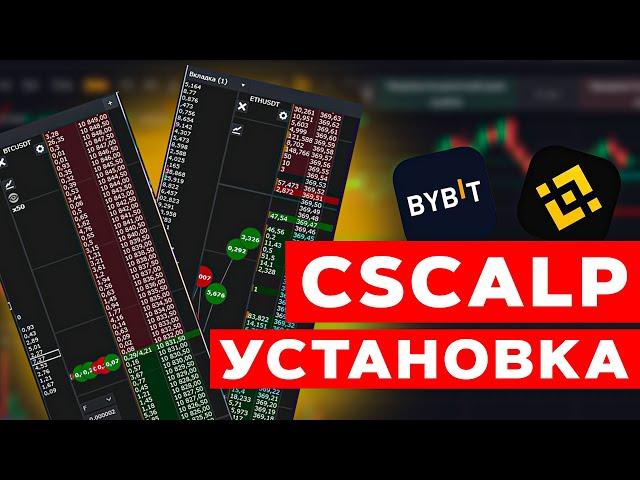 Трейдинг Криптовалютой Через Cscalp! БЕСПЛАТНЫЙ Терминал! Установка и Настройка на Binance и ByBit