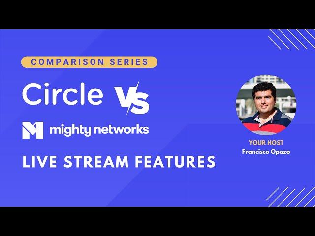 Circle VS Mighty Networks: Live Streams Features - Comparison Series