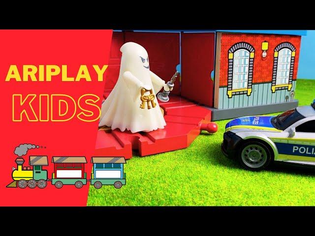 Fire truck, police car, tram, bus | video for kids