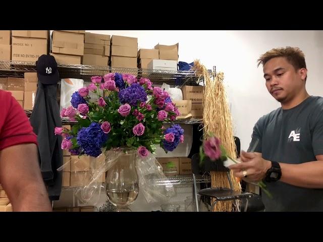 Easy way technique flower arrangement #tutorial  by AlexClever and #Theflorist1in kuwait