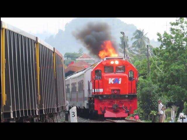 LOKOMOTIF RAJA KOBONG SUMATERA | TAMPIL BEDA‼️ CC201-132R TANJUNGKARANG MAKIN GACOR DIPASANG AC