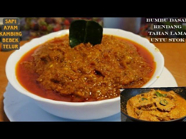 CARA MEMBUAT BUMBU DASAR RENDANG || BUMBU UNTUK SEGALA JENIS RENDANG