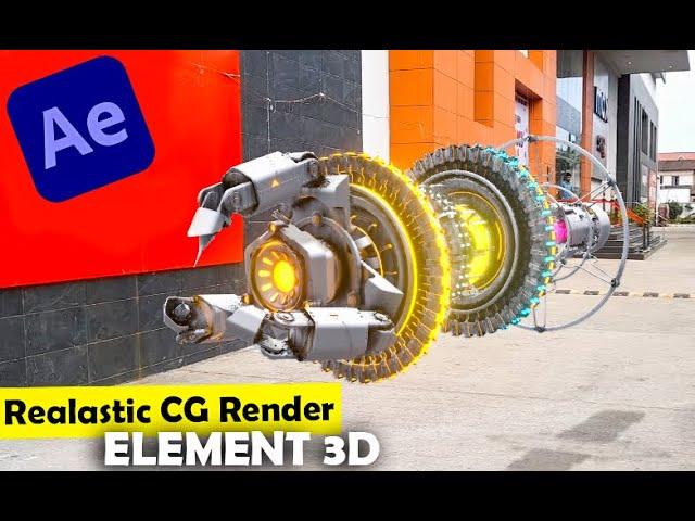 Element 3d realistic render | After Effect Tutorial | BFX Factory