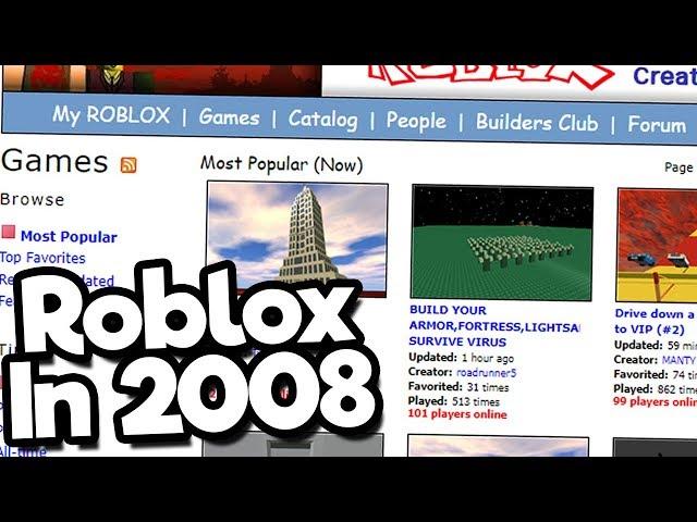 Playing Roblox Games From 2008