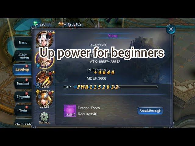 How to up power for beginners goddess primal chaos sea