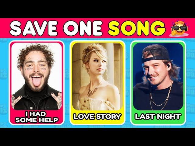 SAVE ONE SONG: Most Popular COUNTRY SONGS Of All Time  Music Challenge | Sound Quiz