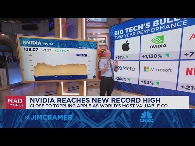 Jim Cramer reflects on Big Tech's bull run as Nvidia notches a record close