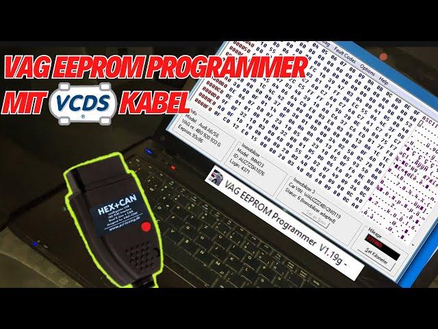 VAG EEPROM Programmer mit VCDS Kabel | VCDS zu K-Line KKL Adapter auf Com-Port umschalten