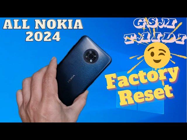 Nokia C01/C10/C20/C30/G10/G20/X20 hard reset 2 method 2024/all nokia 2024 factory reset