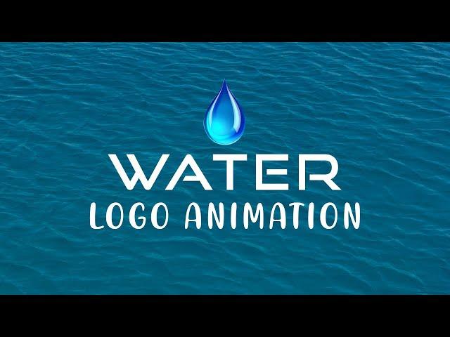 Creative Water Logo Animation || MotionGraphics || Logo Templates