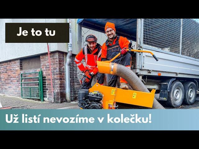 Český motorový vysavač listí Laski VL 300 - test stroje | Leaf vacuum