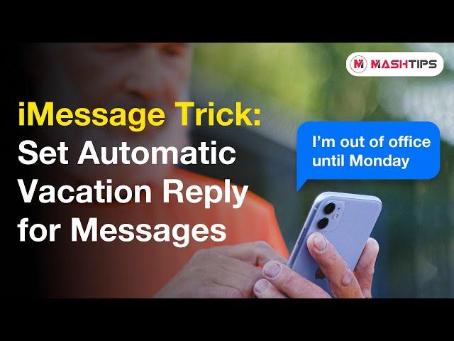 iMessage Trick: You Can Set Out-of-Office Auto Reply on iPhone