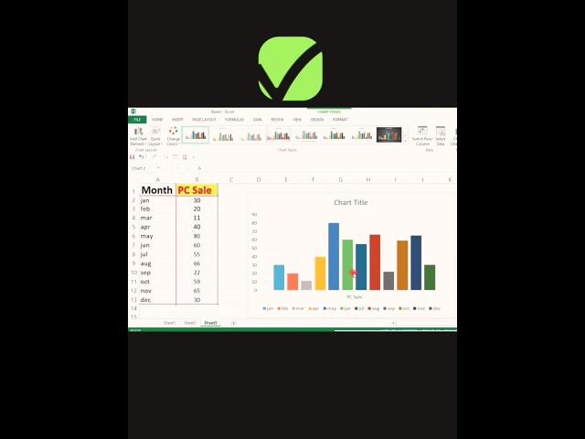 Chart Report excel #shorts #shortvideo #subscribe #chart #english #excel