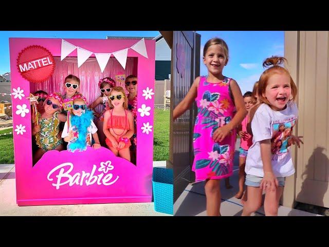 4 YEARS OLD!! Barbie Dream Backyard for Adleys Birthday Party 