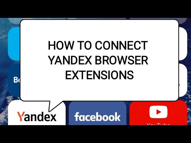 How to Connect Yandex Browser Extension to any Website.