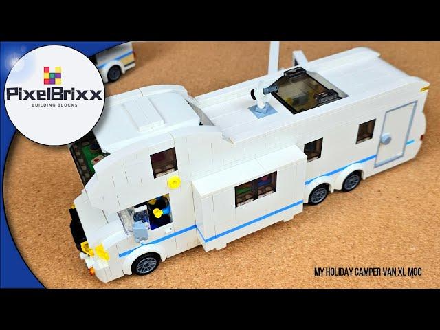  This is my Holiday Camper Van XL MOC - Modular & many functions!