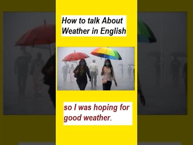 how-to talk about weather in English?   #shorts