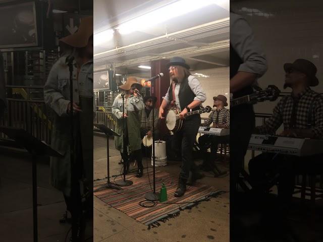 Jimmy Fallon and Christina Aguilera in Subway Station NYC June 13th