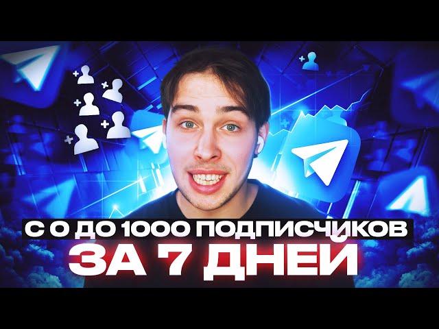 Как набрать 1000 подписчиков в Telegram за 7 дней с нуля